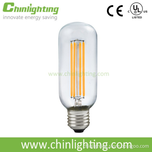E26 E27 clear glass 5w long filament T45 decorative filament light bulbs